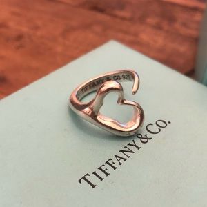Tiffany & Co Elsa Peretti Open Heart Ring